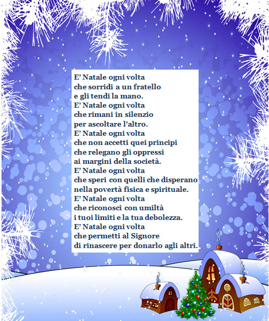 Poesia Di Natale Madre Teresa Calcutta.E Natale 3t Tessere Tanti Testi